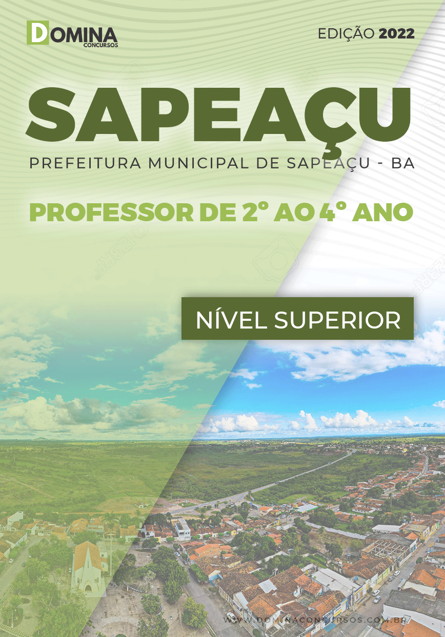 Apostila Pref Sapeaçu BA 2022 Professor de 2 ao 4 Grau