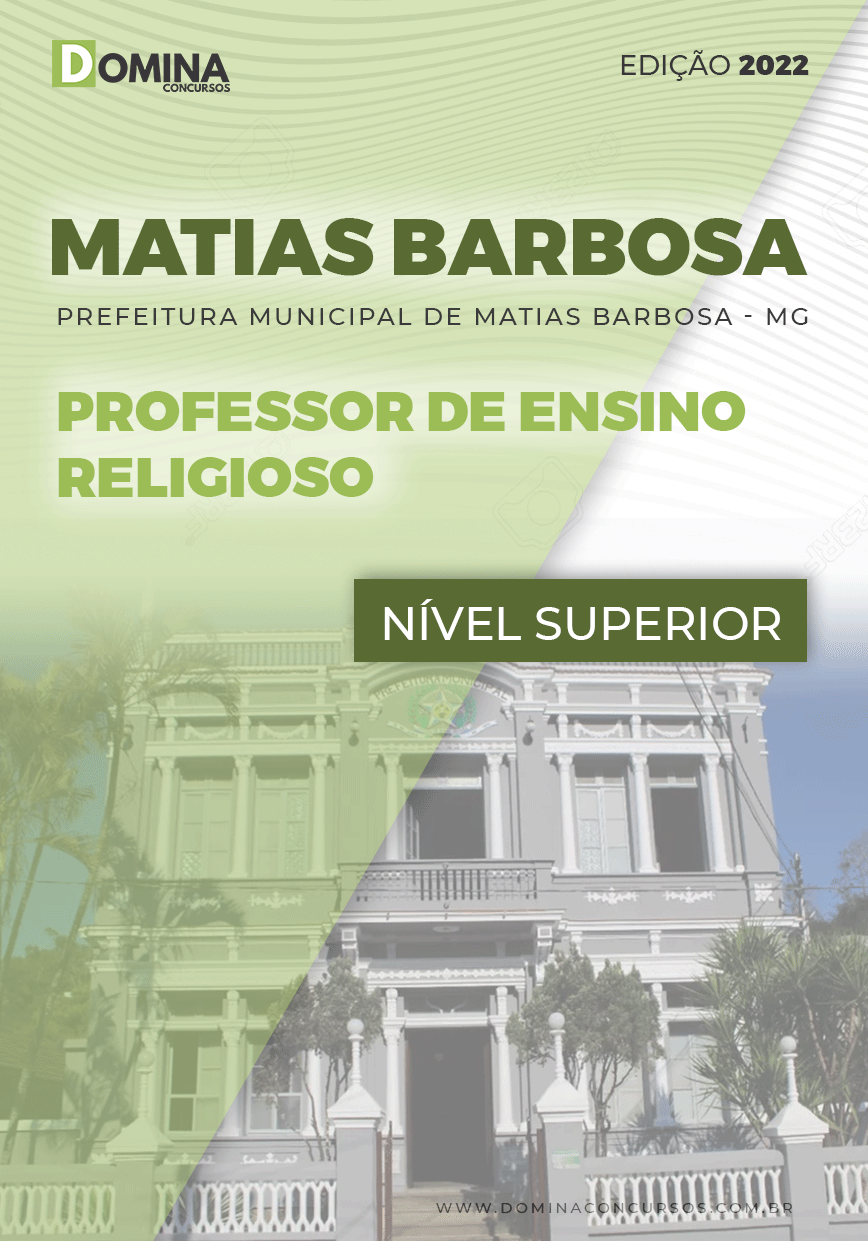Apostila Pref Matias Barbosa MG 2022 Professor Ensino Religioso