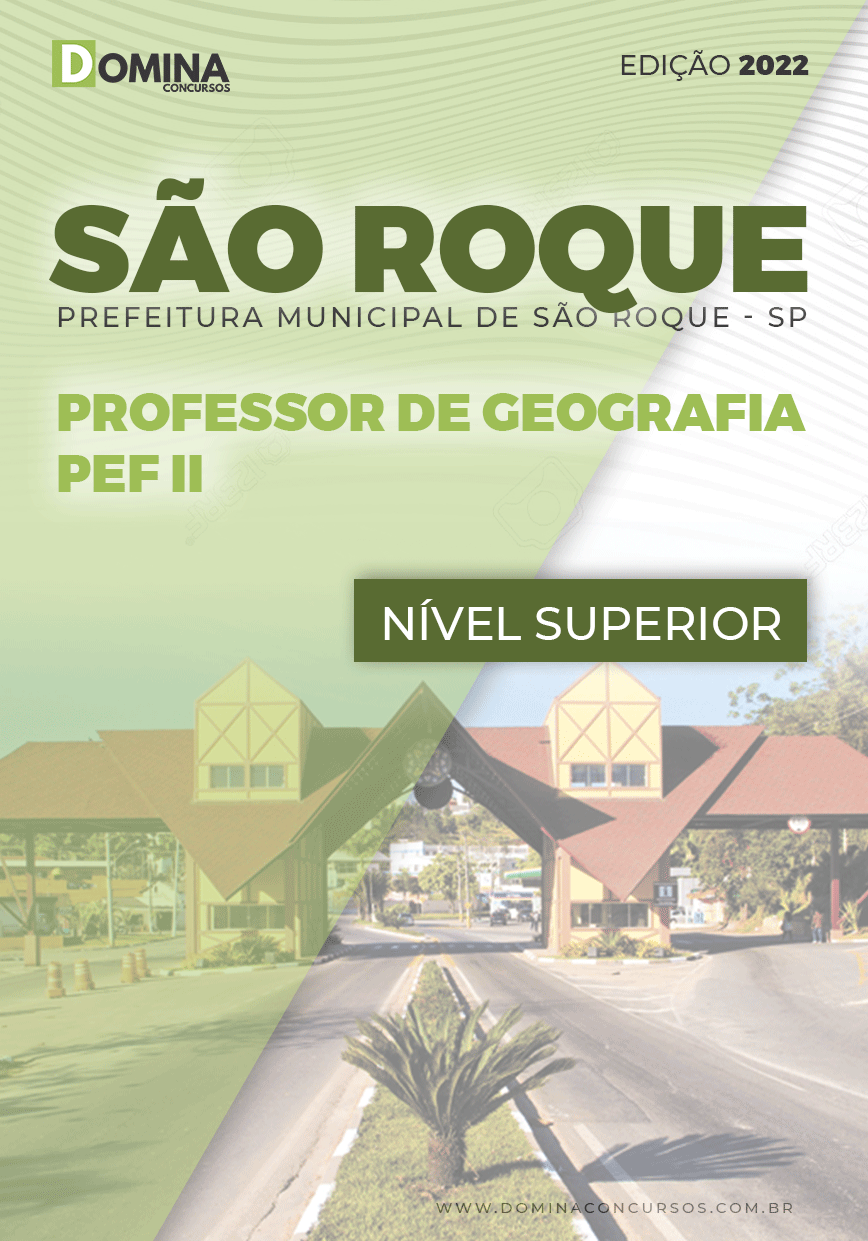 Apostila Pref São Roque SP 2022 Professor Geografia