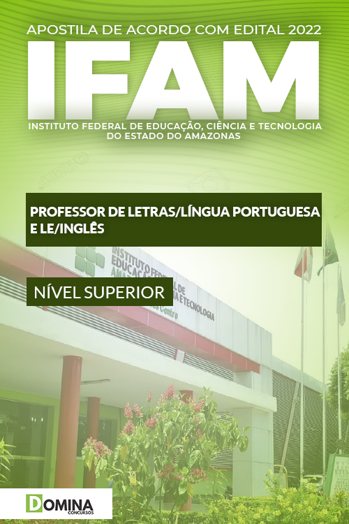 Apostila Digital Concurso IFAM 2022 Professor Inglês