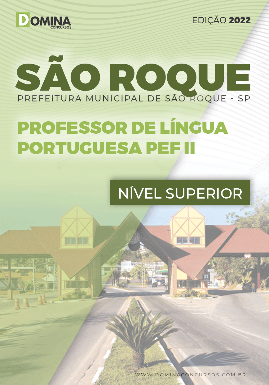 Apostila Pref São Roque SP 2022 Professor Língua Portuguesa