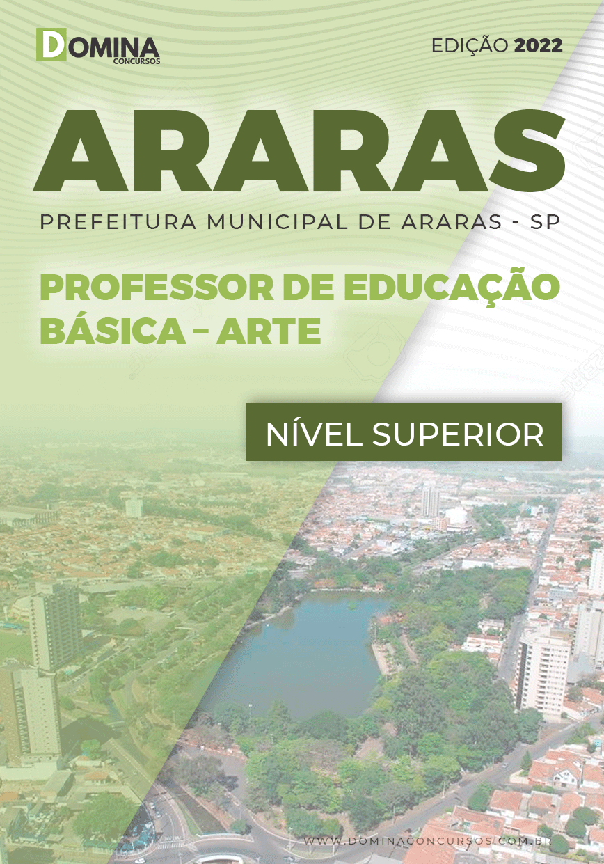 Apostila Pref Araras SP 2022 Professor Educação Básica I Arte