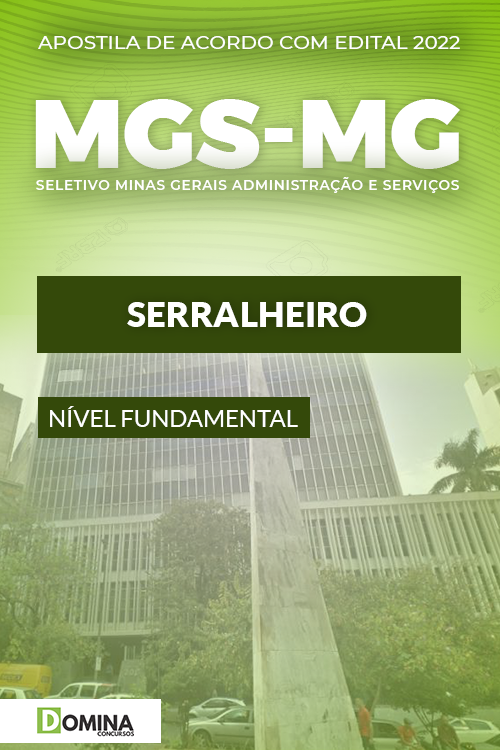 Apostila Digital Concurso Público MSG MG 2022 Serralheiro