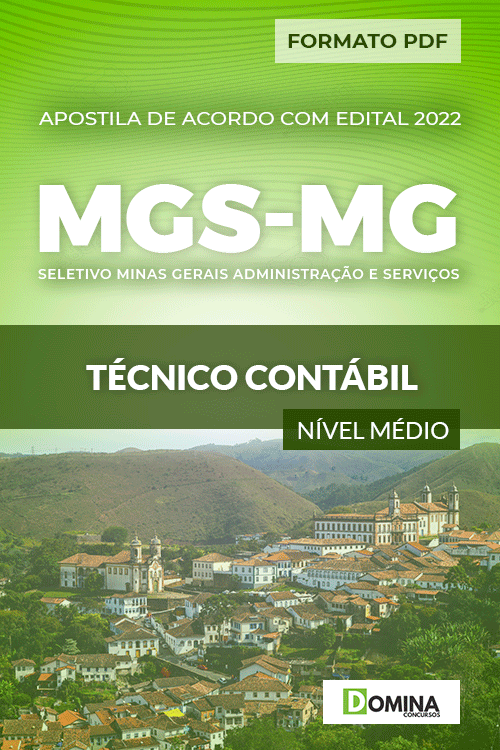Apostila Digital Seletivo MGS MG 2022 Técnico Contábil