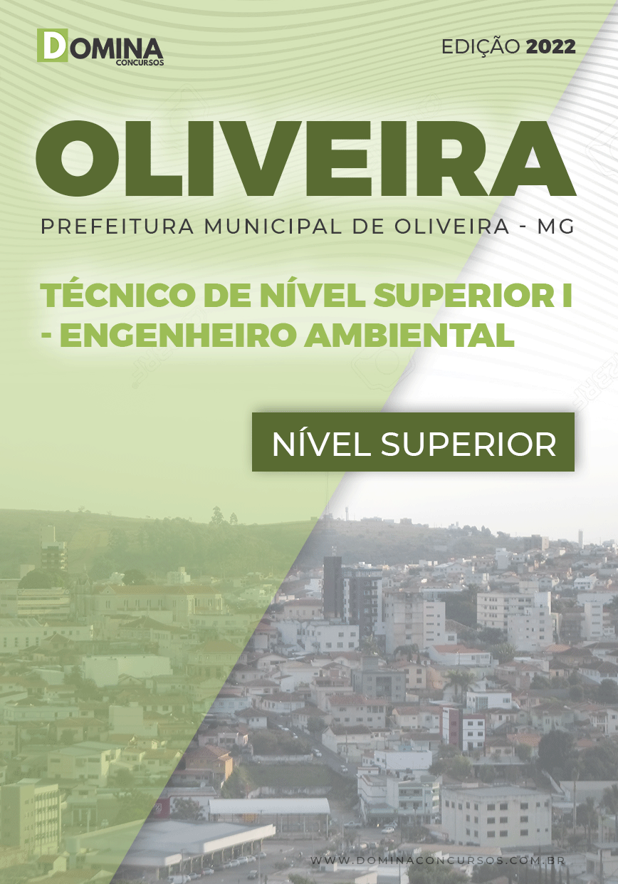 Apostila Pref Oliveira MG 2022 Téc Nível Superior I Engenheiro Ambiental