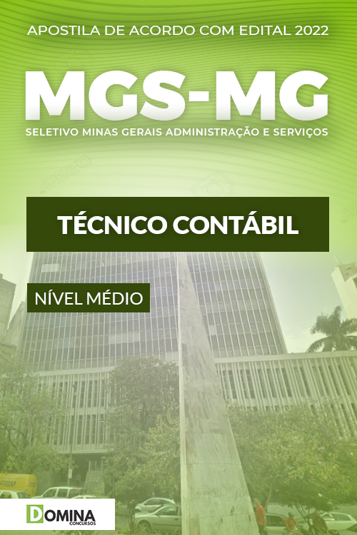 Apostila Concurso MSG MG 2022 Técnico Contábil