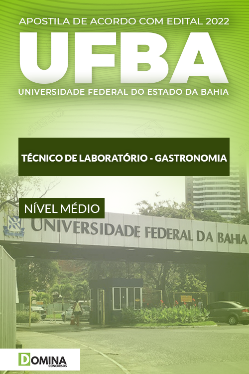 Apostila Concurso UFBA 2022 Técnico Laboratório Gastronomia