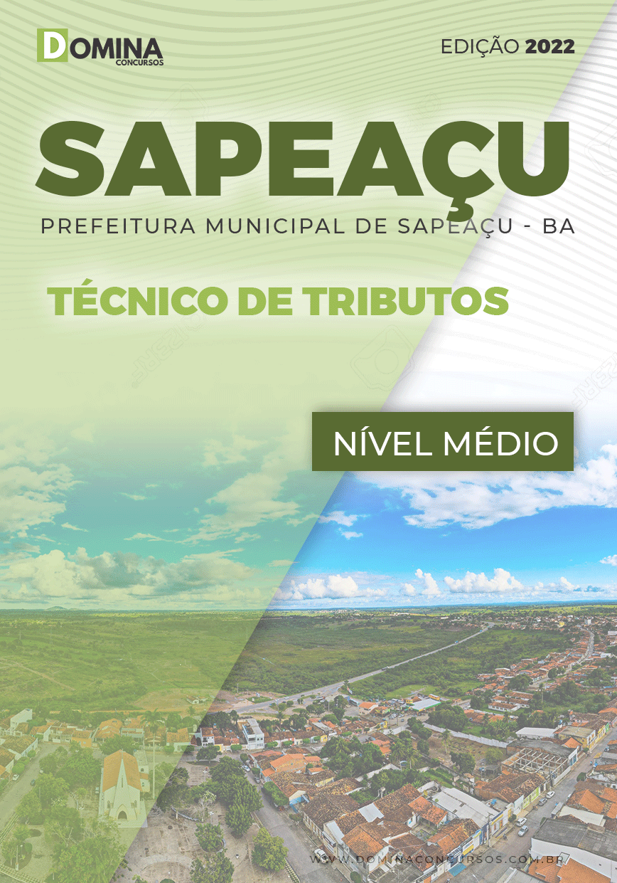 Apostila Concurso Pref Sapeaçu BA 2022 Técnico de Tributos