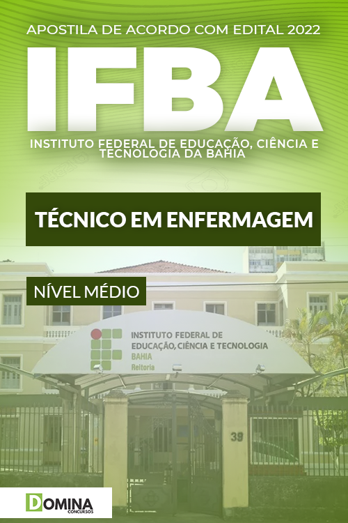 Apostila Digital Concurso IFBA 2022 Técnico Enfermagem