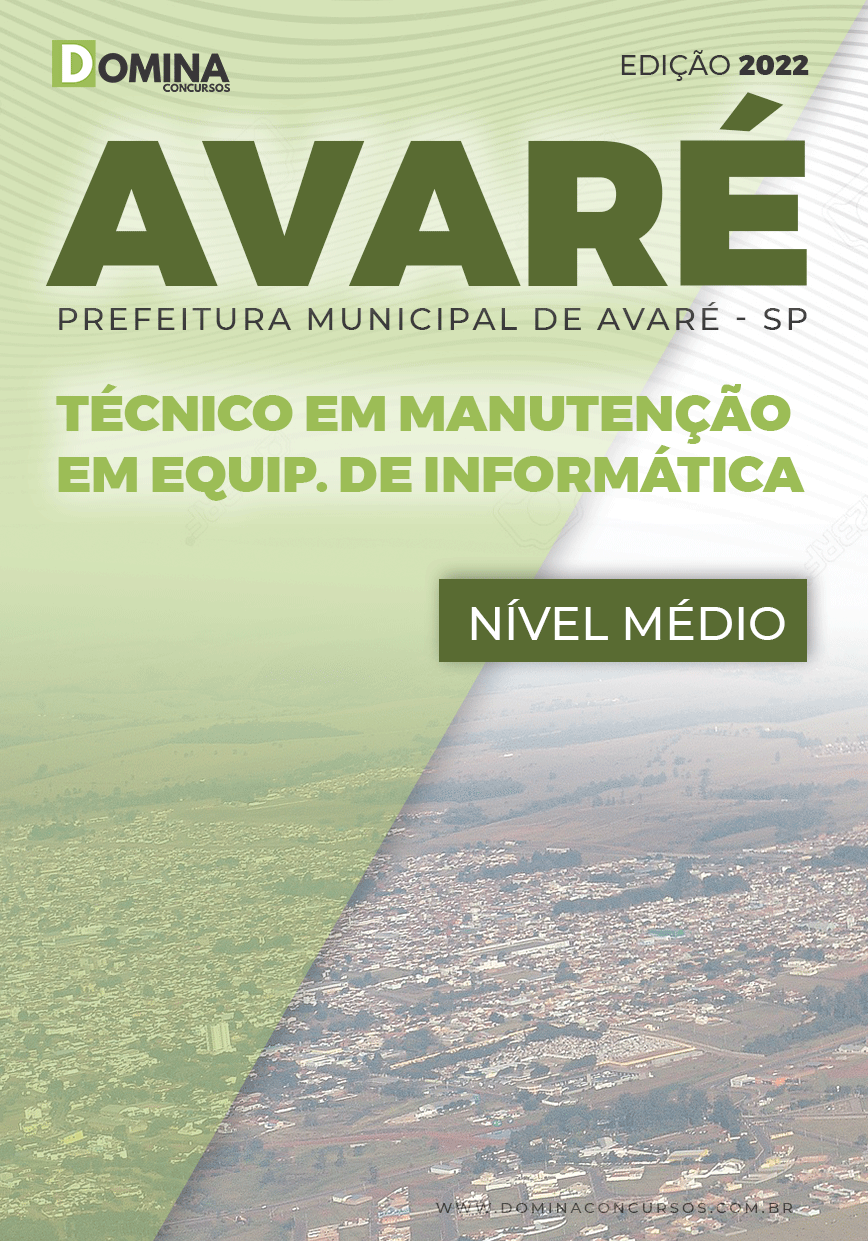 Apostila Pref Avaré SP 2022 Técnico Manutenção de Informática