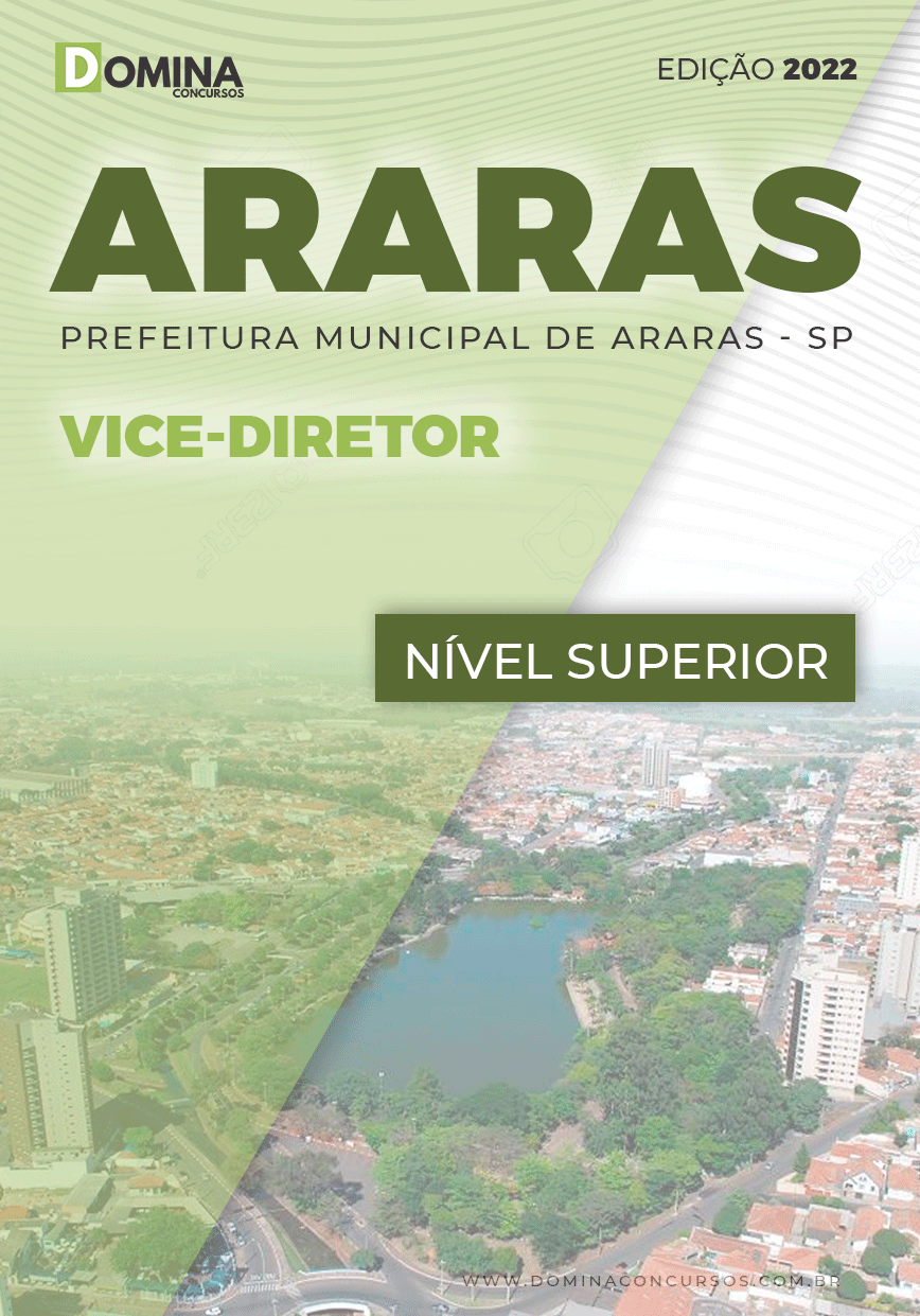 Apostila Digital Concurso Pref Araras SP 2022 Vice Diretor
