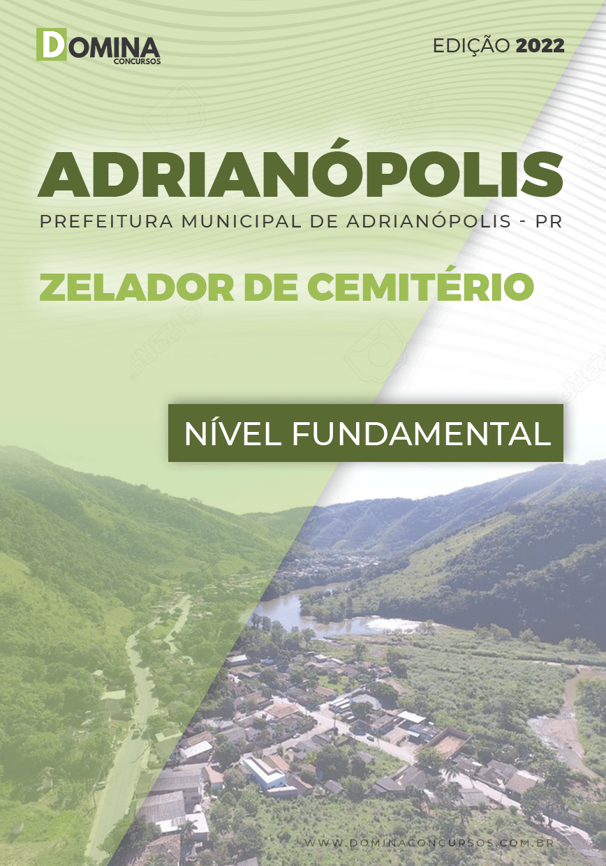 Apostila Digital Pref Adrianópolis PR 2022 Zelador Cemitério