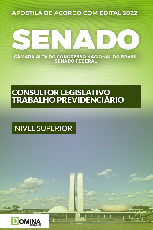 Apostila Senado Federal 2022 Consultor Legisl Trabalho Previdenciário