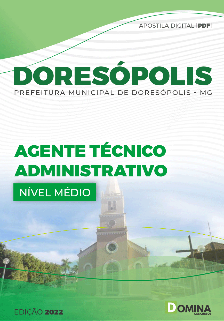 Apostila Pref Doresópolis MG 2022 Agente Técnico Administrativo
