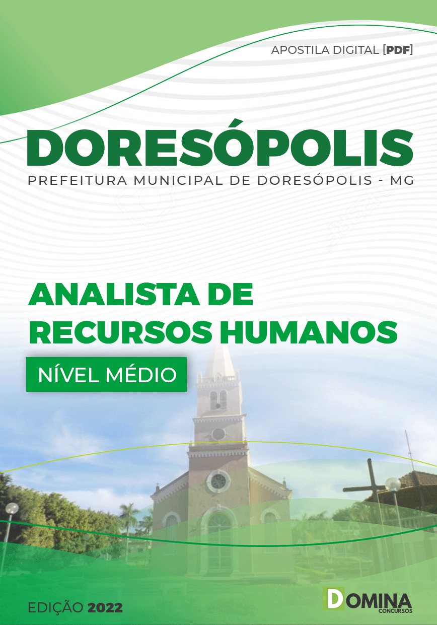 Apostila Pref Doresópolis MG 2022 Analista Recursos Humanos