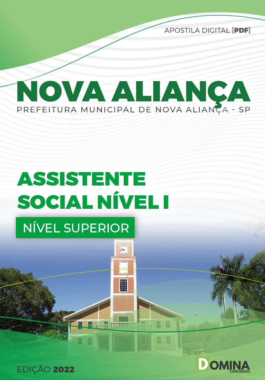 Apostila Digital Pref Nova Aliança SP 2022 Assistente Social Nível I