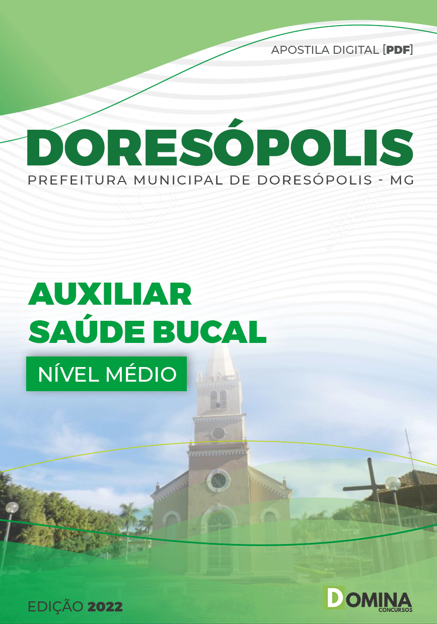 Apostila Pref Doresópolis MG 2022 Auxiliar Saúde Bucal