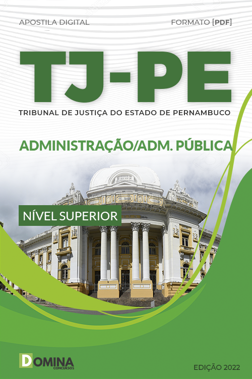 Apostila TJ PE 2022 Administrador Administração Pública