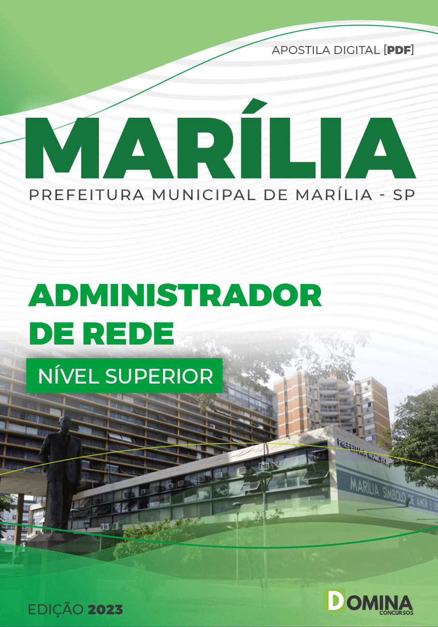 Apostila Concurso Pref Marília SP 2022 Administrador Rede