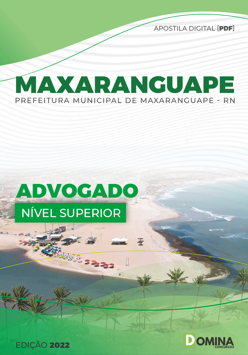 Apostila Digital Pref Maxaranguape RN 2022 Advogado