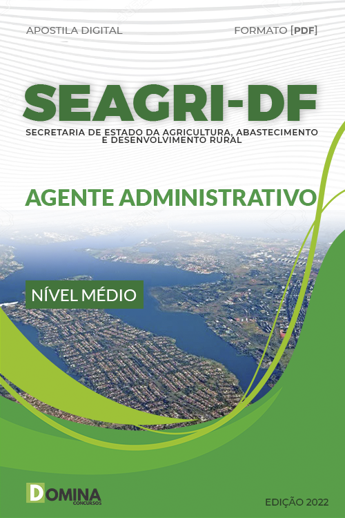 Apostila Concurso SEAGRI DF 2022 Agente Administrativo