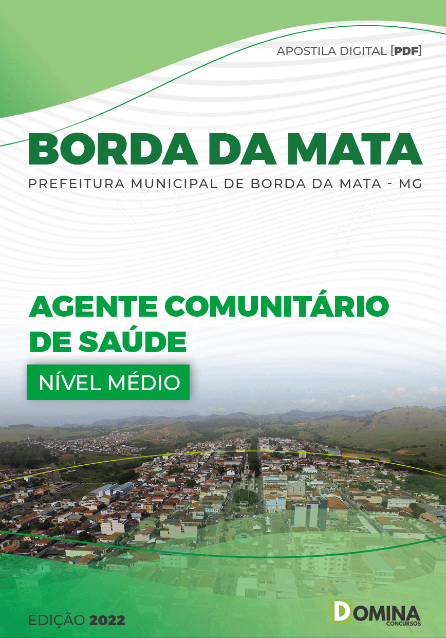 Apostila Pref Borda Mata MG 2022 Agente Comunitário Saúde
