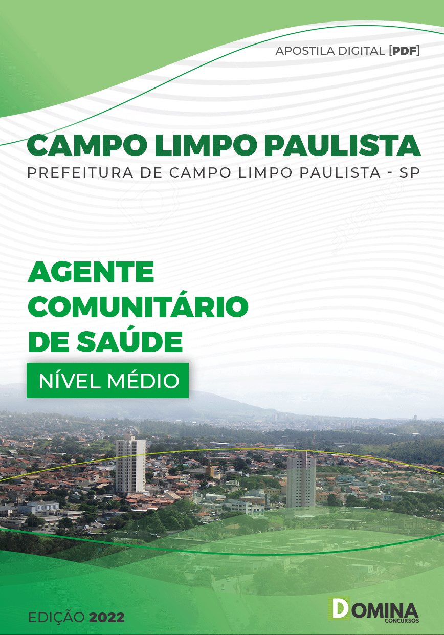 Apostila Pref Campo Limpo Paulista SP 2022 Agente Comunt Saúde