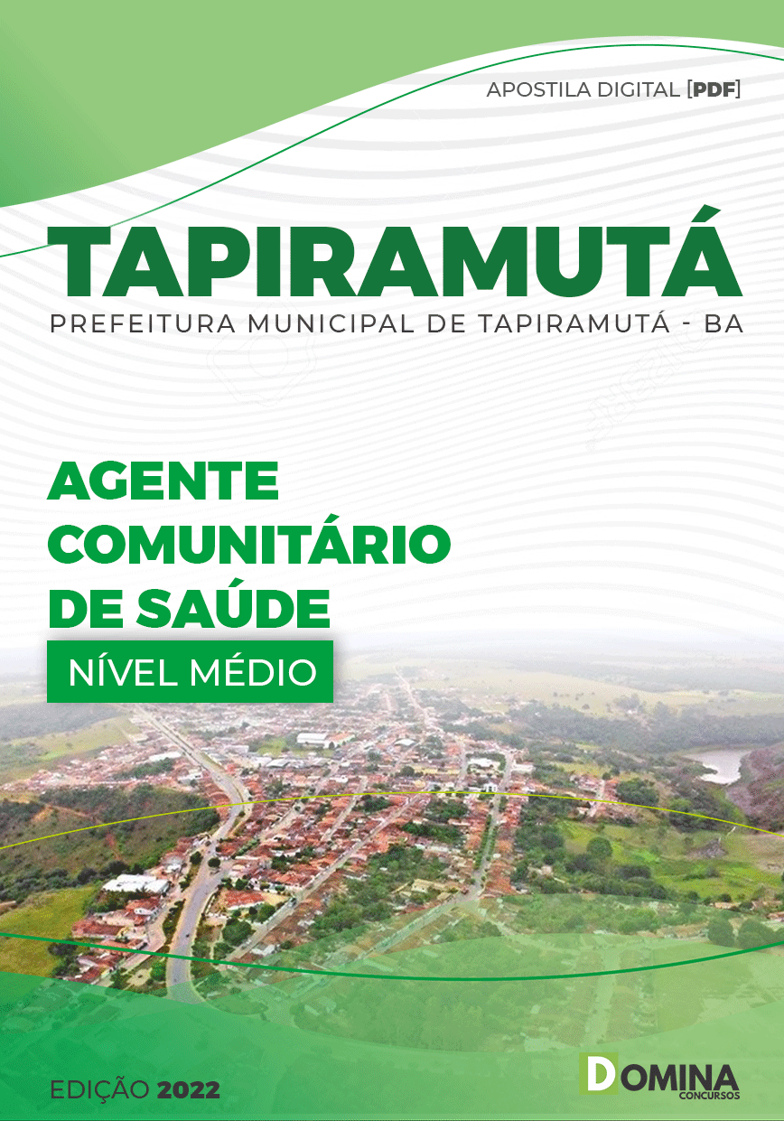 Apostila Pref Tapiramutá BA 2022 Agente Comunitário Saúde