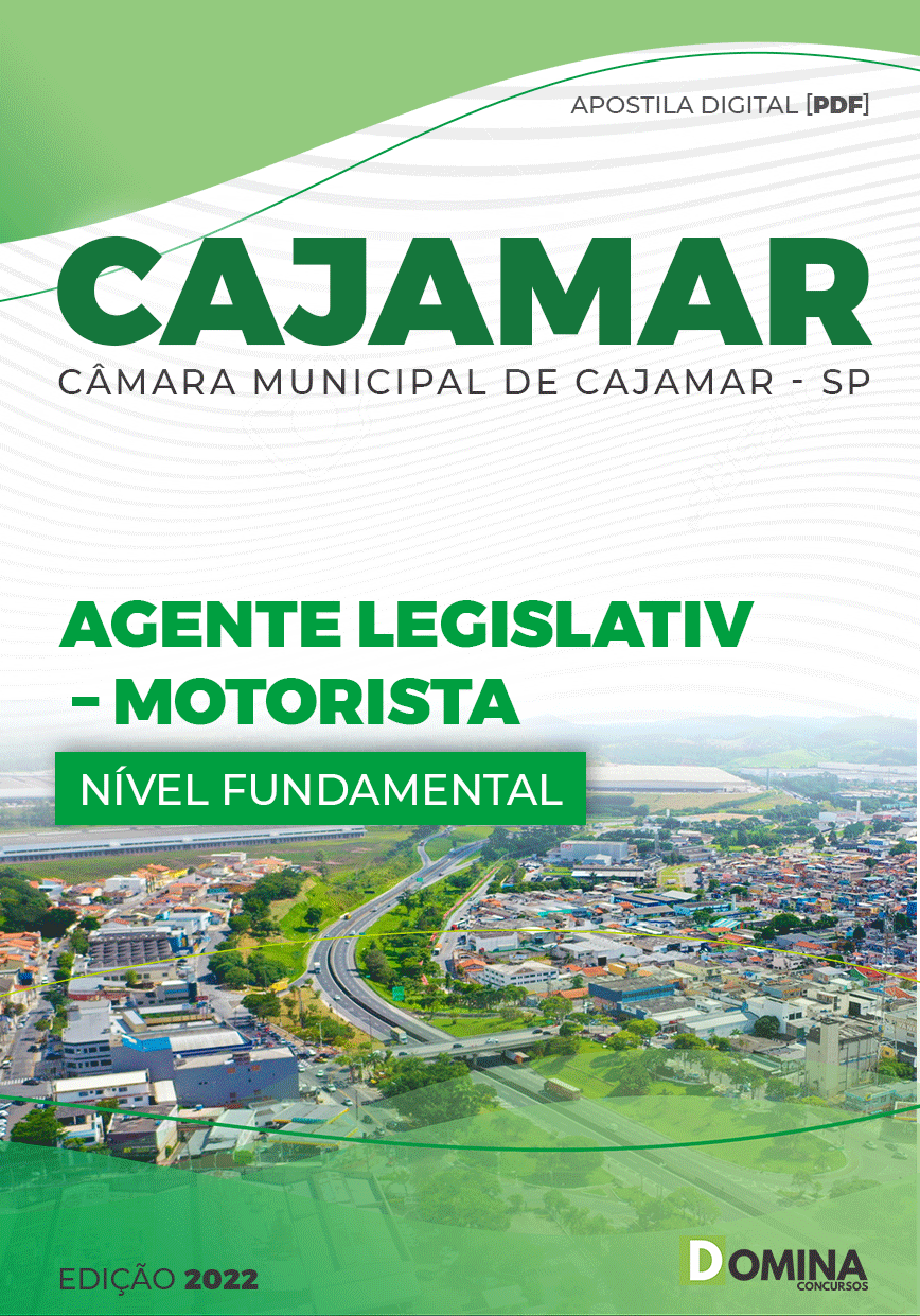 Apostila Câmara Cajamar SP 2022 Agente Legislativo Motorista