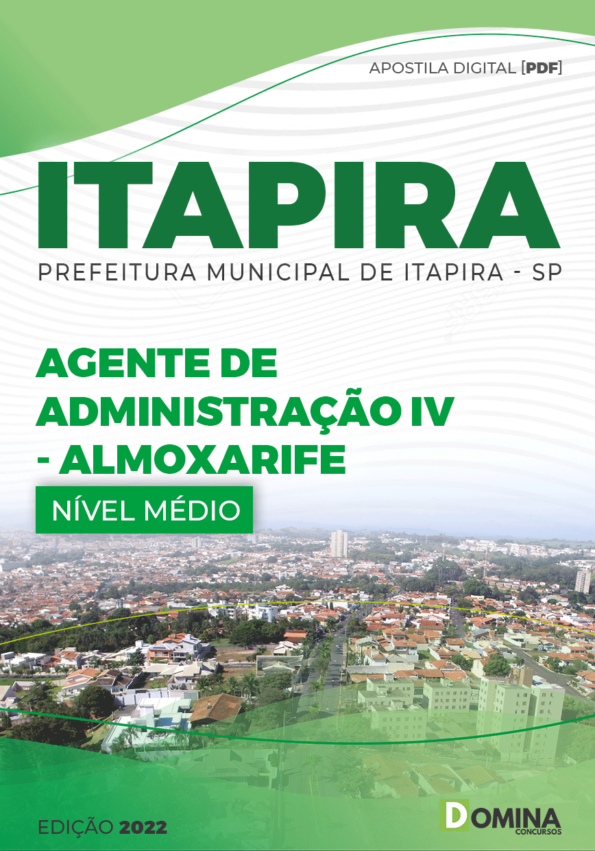 Apostila Concurso Pref Itapira SP 2022 Almoxarife