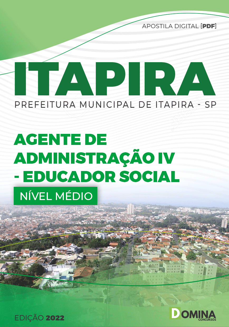 Apostila Concurso Pref Itapira SP 2022 Educador Social