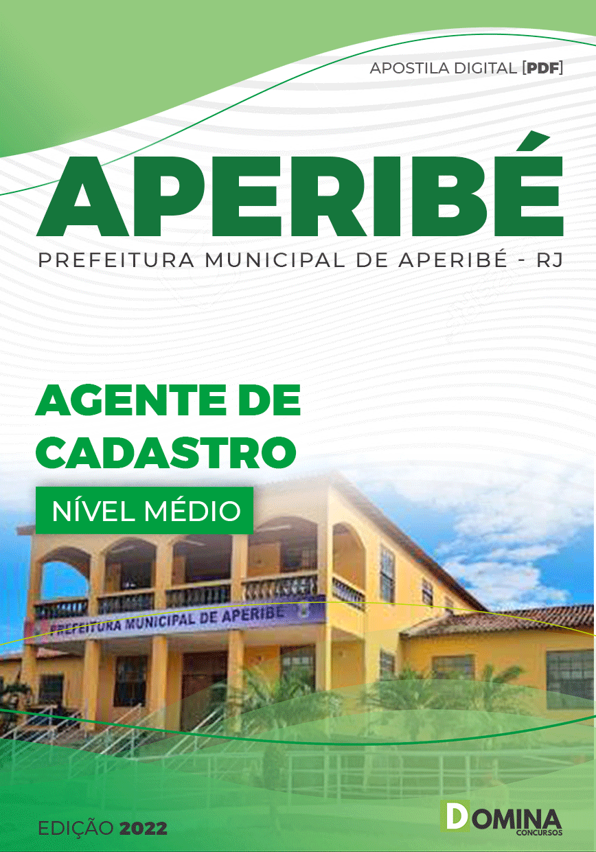 Apostila Digital Pref Aperibé RJ 2022 Agente Cadastro