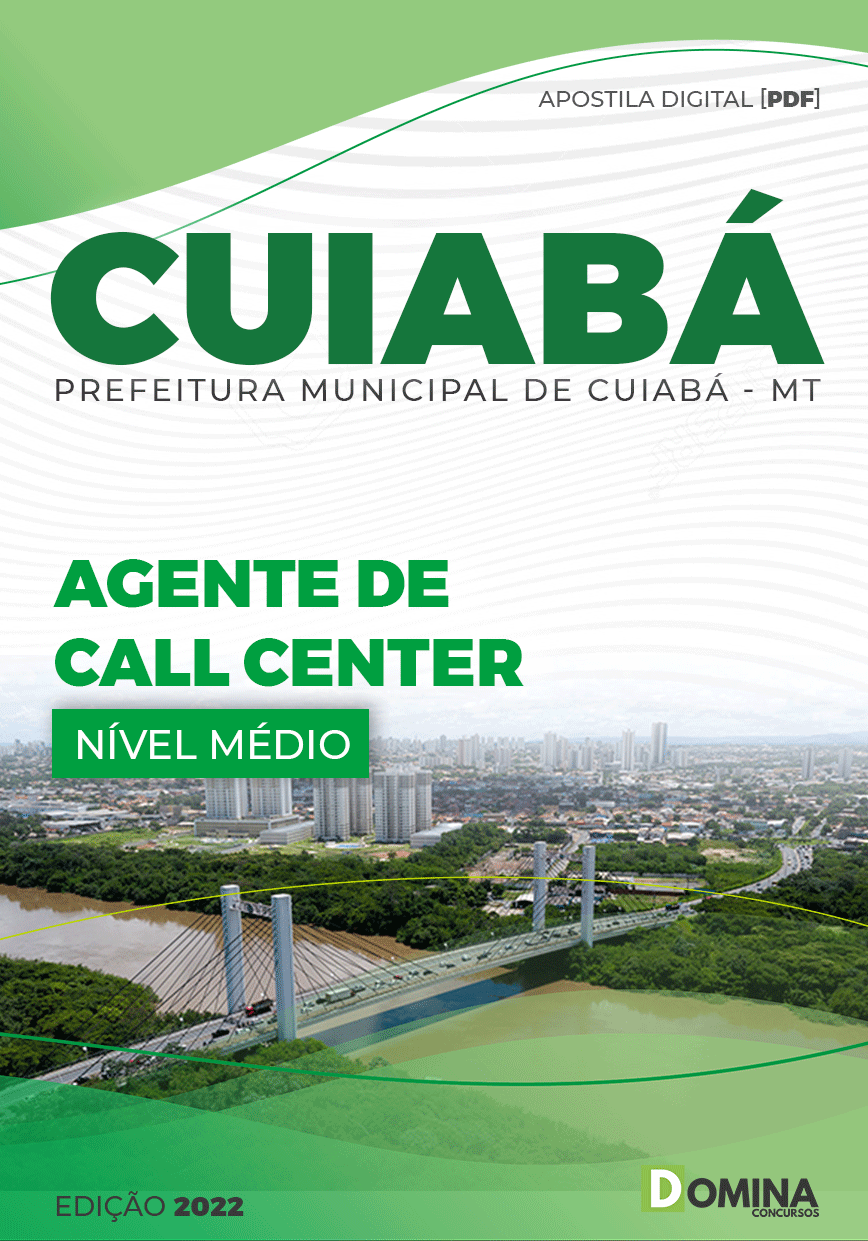 Apostila Concurso Pref Cuiabá MT 2022 Agente de Call Center