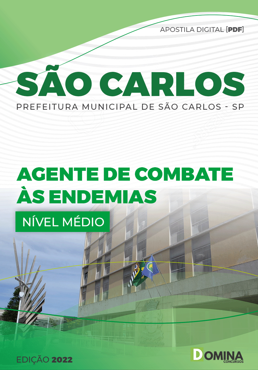 Apostila Pref São Carlos SP 2022 Agente Combate Endemias