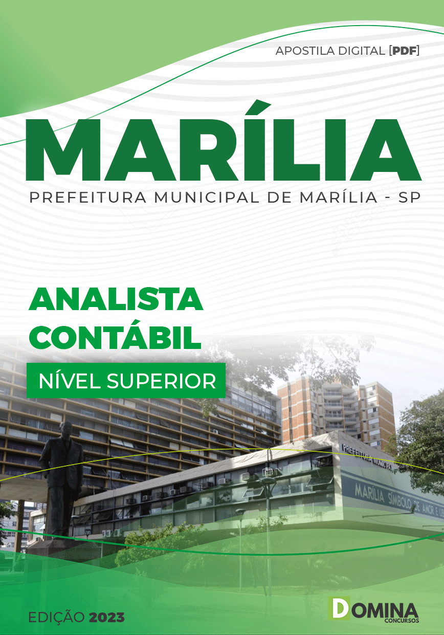 Apostila Concurso Pref Marília SP 2022 Analista Contábil