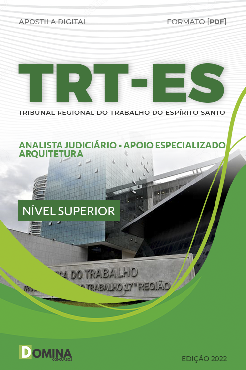 Apostila TRT ES 2022 Analista Judiciário Arquitetura