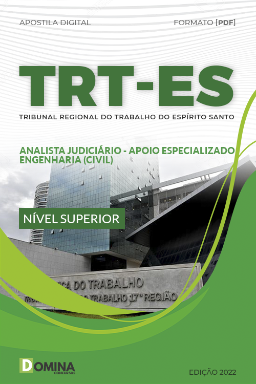Apostila TRT ES 2022 Analista Judiciário Engenharia Civil