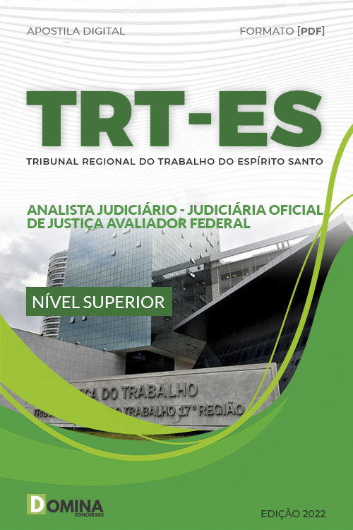 Apostila TRT ES 2022 Analista Judiciário Avaliador Federal