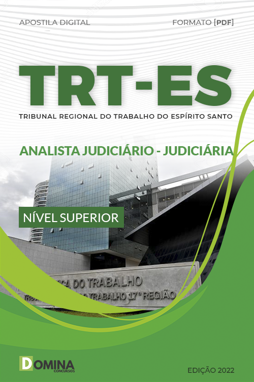 Apostila TRT ES 2022 Analista Judiciário Área Judiciária
