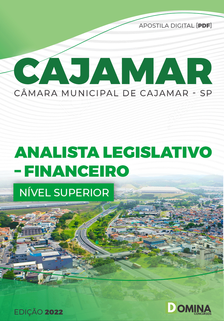 Apostila Câmara Cajamar SP 2022 Analista Legislativo Financeiro