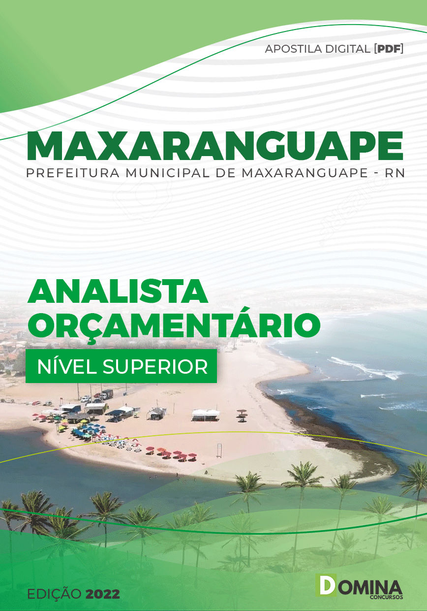 Apostila Pref Maxaranguape RN 2022 Analista Orçamentário