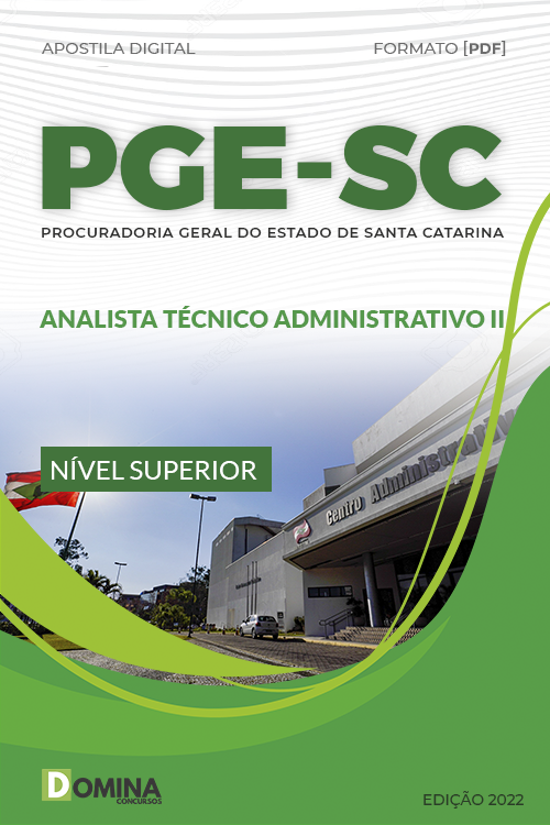 Apostila PGE SC 2022 Analista Técnico Administrativo II