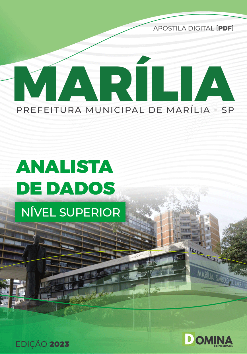 Apostila Concurso Pref Marília SP 2022 Analista Dados