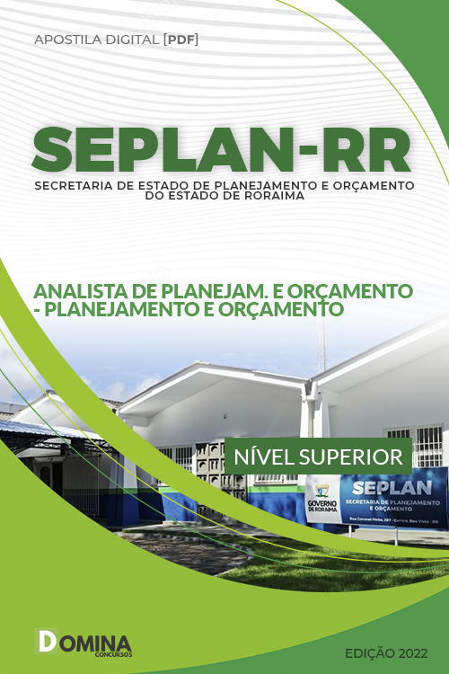 Apostila SEPLAN RR 2022 Analista Planejamento Orçamento