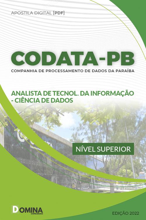 Apostila Concurso CODATA PB 2022 Analista TI Ciência de Dados
