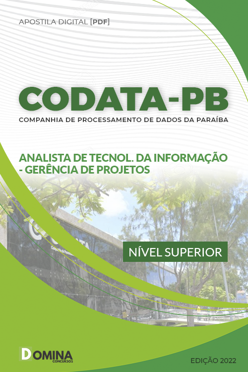 Apostila Concurso CODATA PB 2022 Analista TI Gerência de Projetos