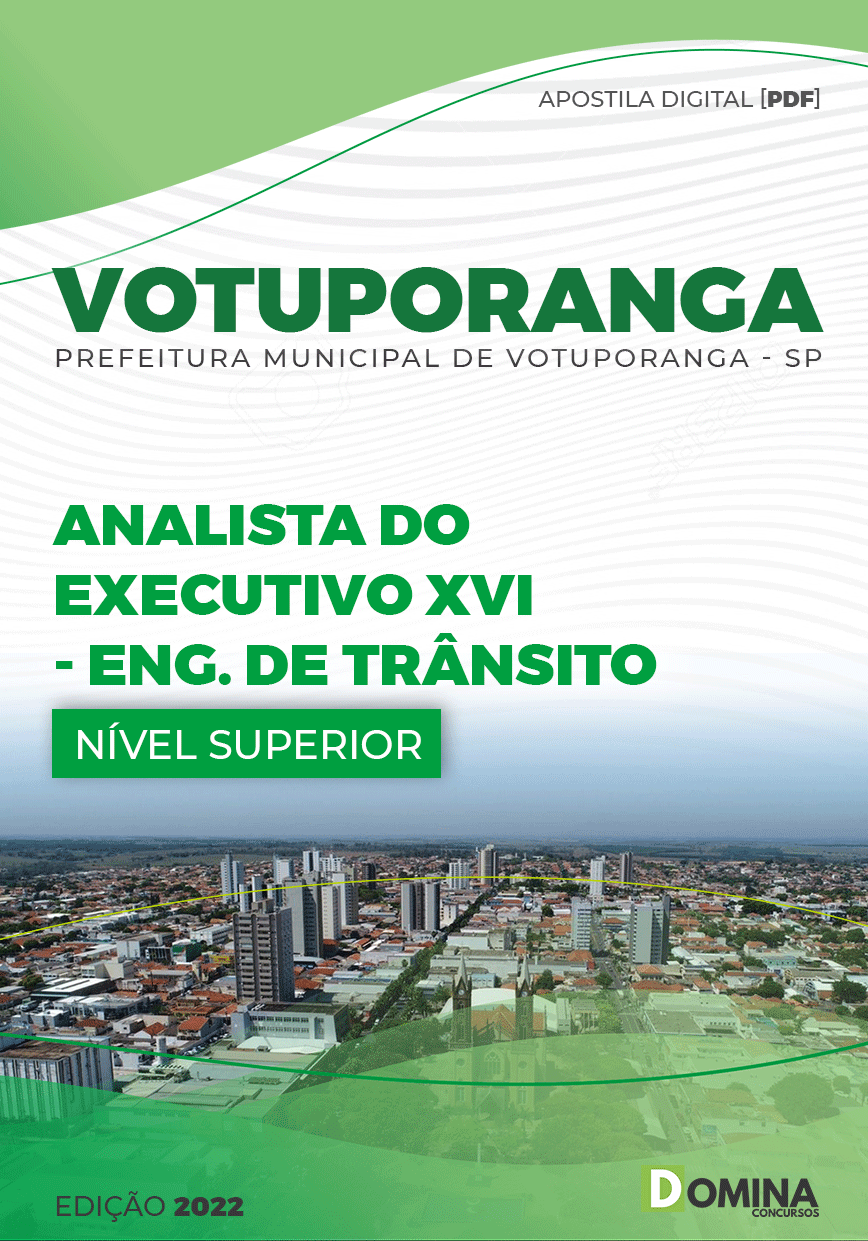 Apostila Pref Votuporanga SP 2022 Analista Engenheiro Trânsito