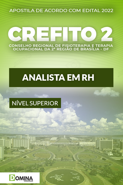 Apostila Digital Concurso CREFITO 2 2022 Analista RH