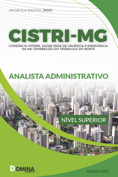 Apostila Concurso CISTRI MG 2022 Analista Administrativo