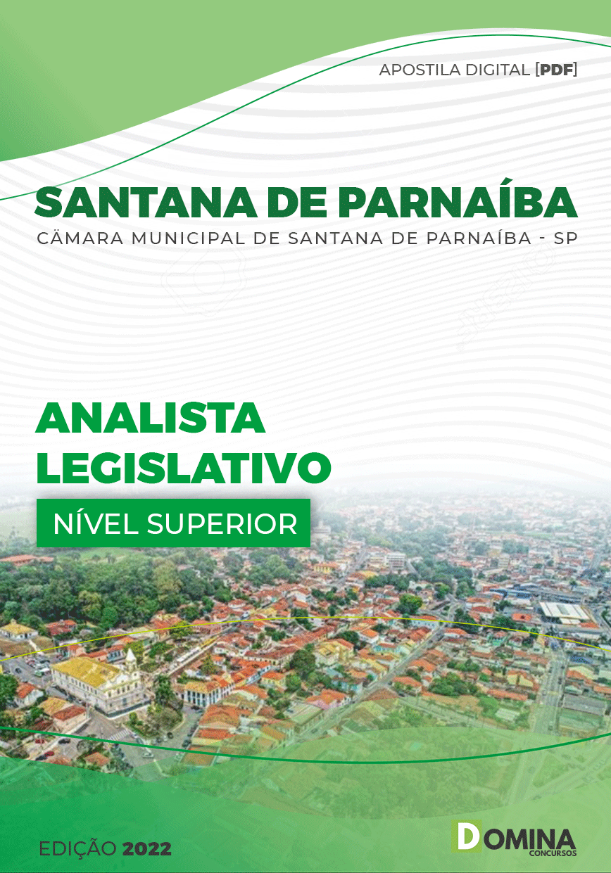 Apostila Câmara Santana Parnaíba SP 2022 Analista Legislativo